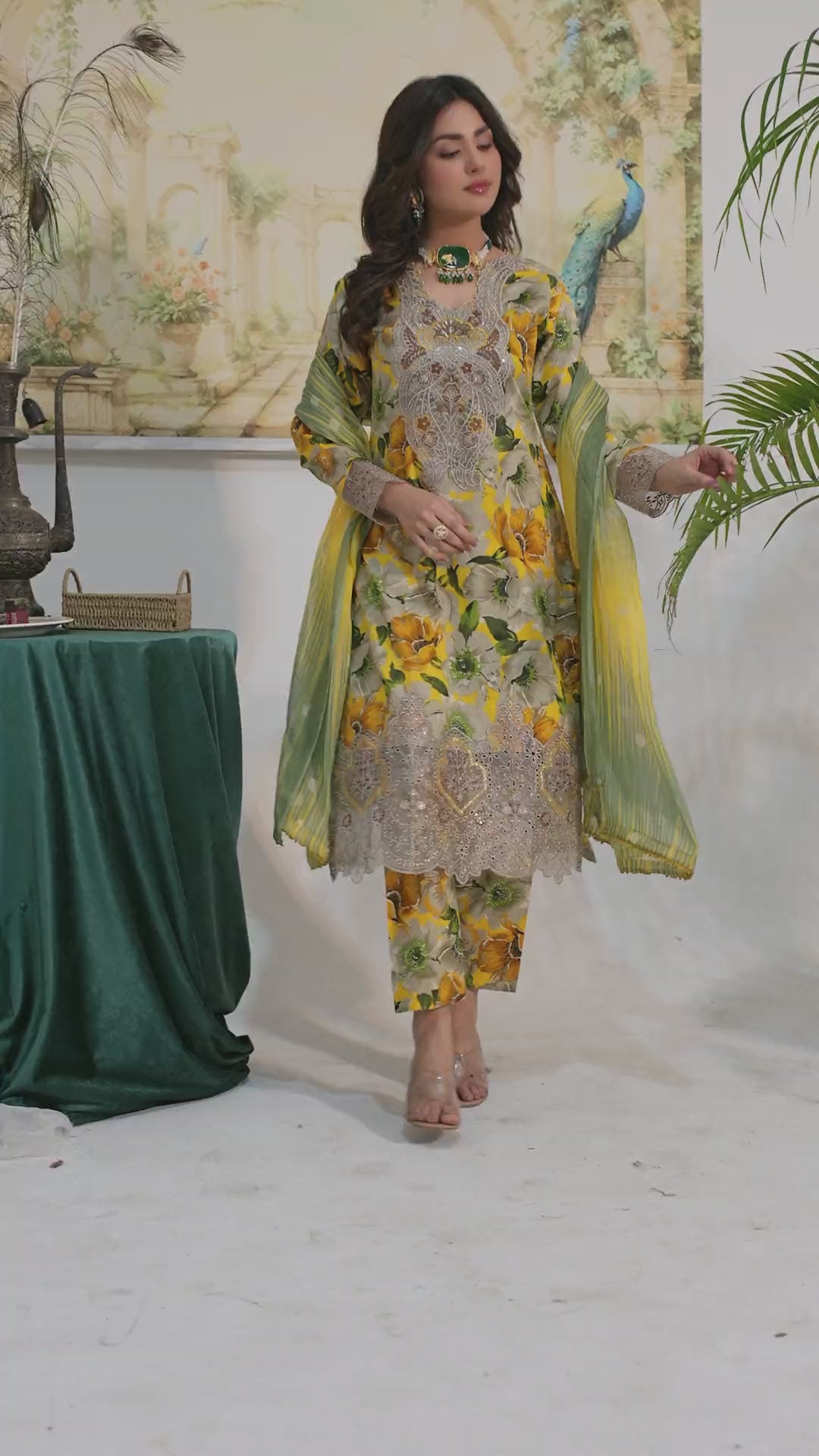 MDNA-03 - Skin Embroidered Lawn Outfit