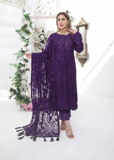 PS1664 Readymade Chiffon Suit - Memsaab Online