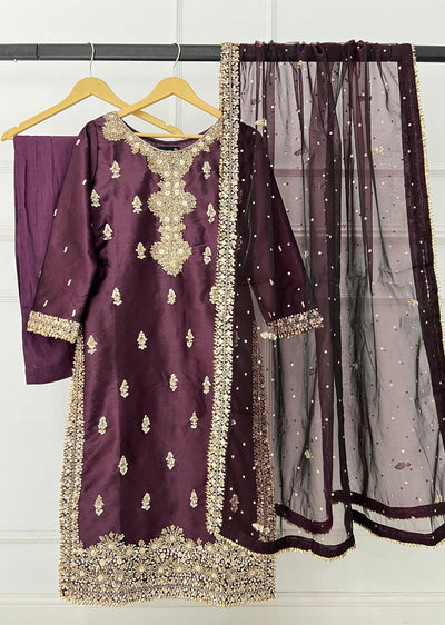 SRB1306 - Reem - Purple - Sehrish.B Designer - Memsaab Online