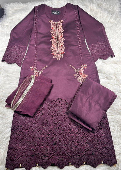 HK291 - Purple - Readymade HK Outfit - Memsaab Online