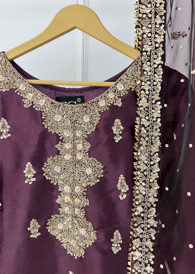 SRB1306 - Reem - Purple - Sehrish.B Designer - Memsaab Online