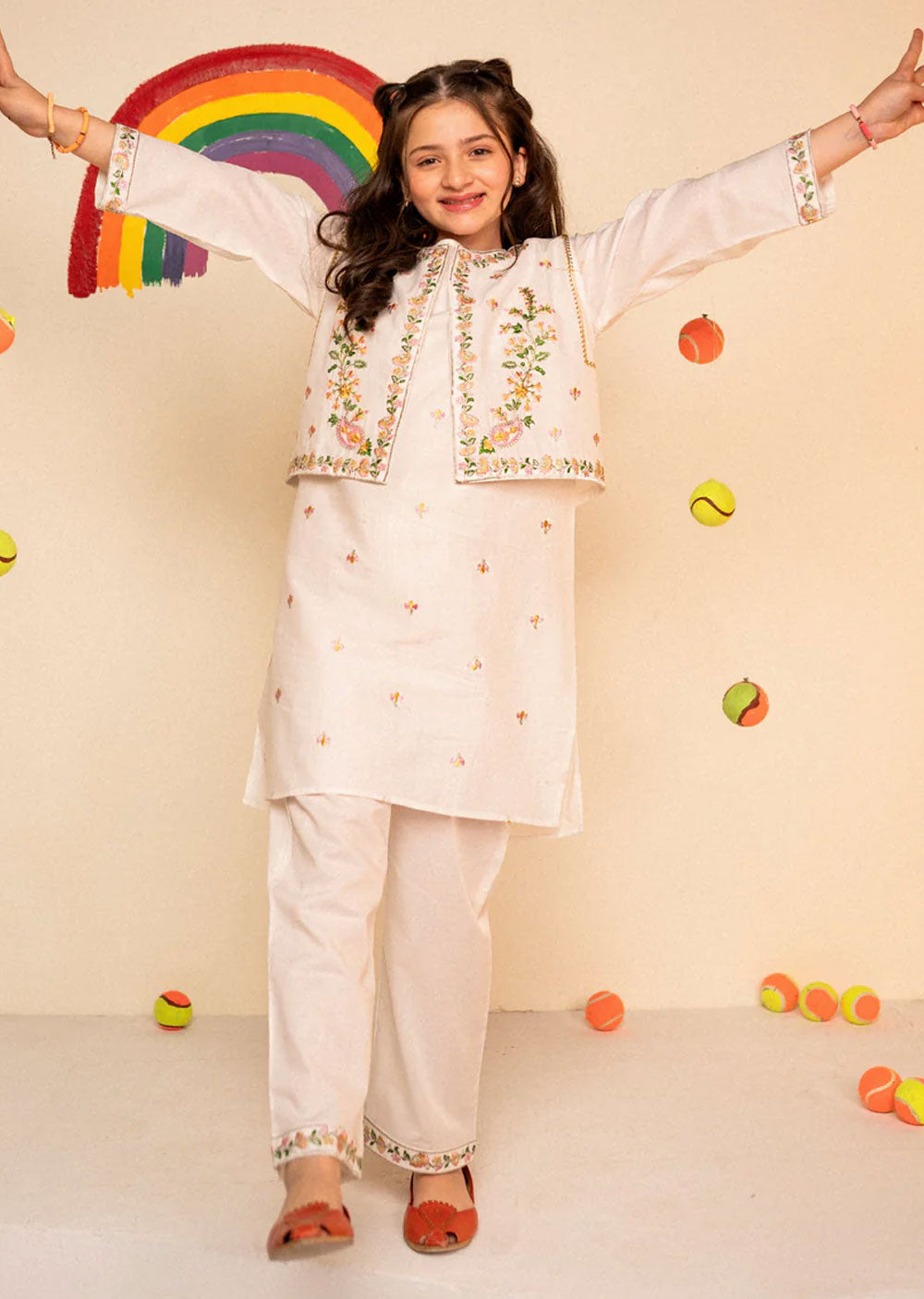 Raya - Readymade Kids Suit by Garnet 2022 - Memsaab Online