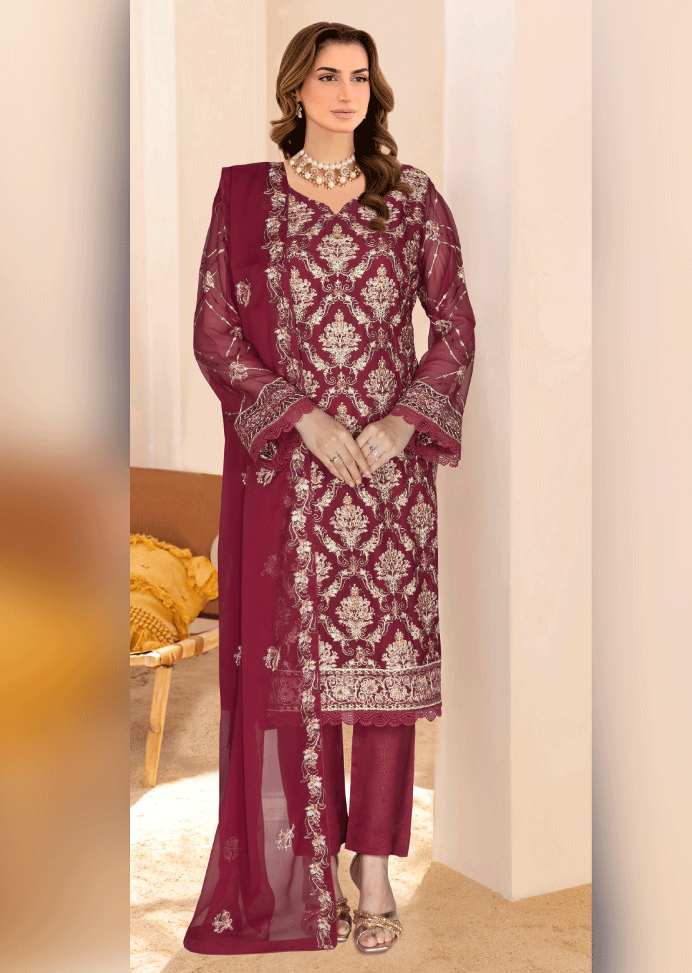 WG-384-F - Readymade - Ramsha Suit 2024 - Memsaab Online