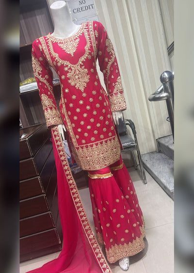 BPH-03 - Red - Readymade Posh Suit 2024 - Memsaab Online