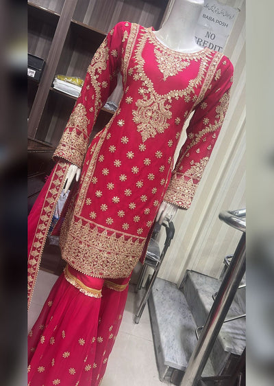 BPH-03 - Red - Readymade Posh Suit 2024 - Memsaab Online