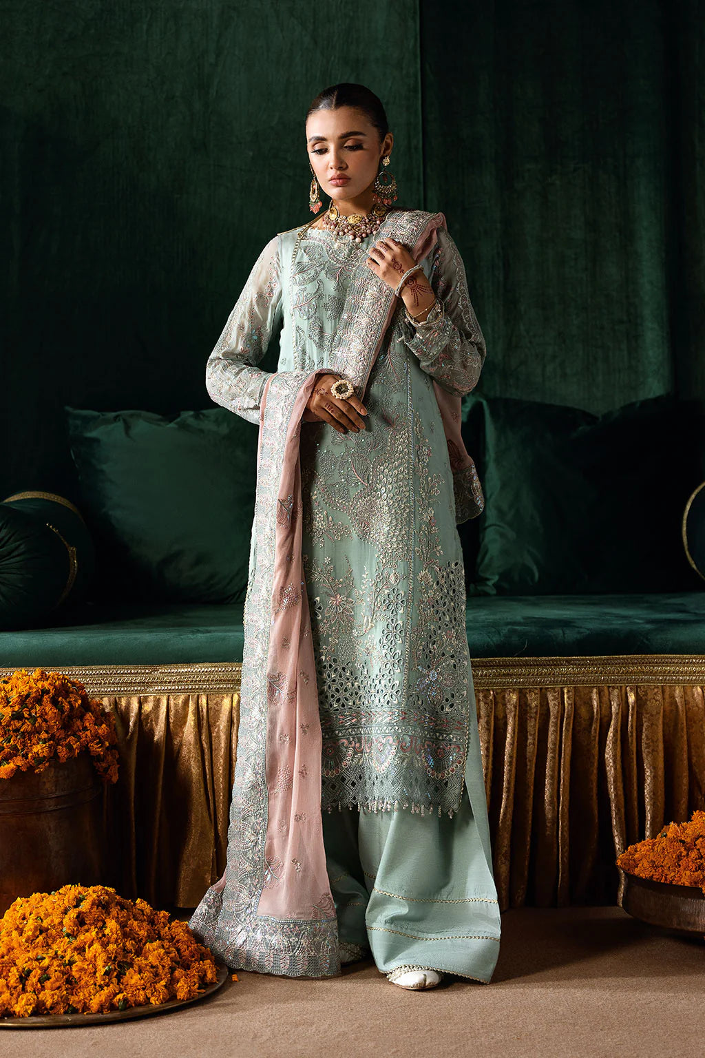 Q-206 - Readymade - Dastak by Ramsha Luxury Chiffon Collection 2025 - Memsaab Online