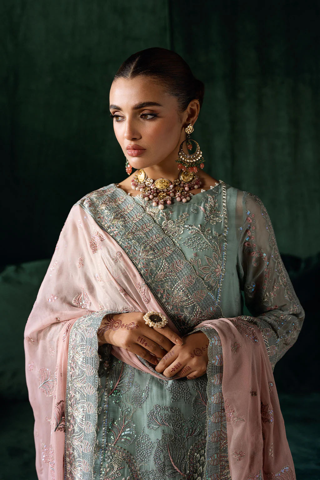Q-206 - Readymade - Dastak by Ramsha Luxury Chiffon Collection 2025 - Memsaab Online