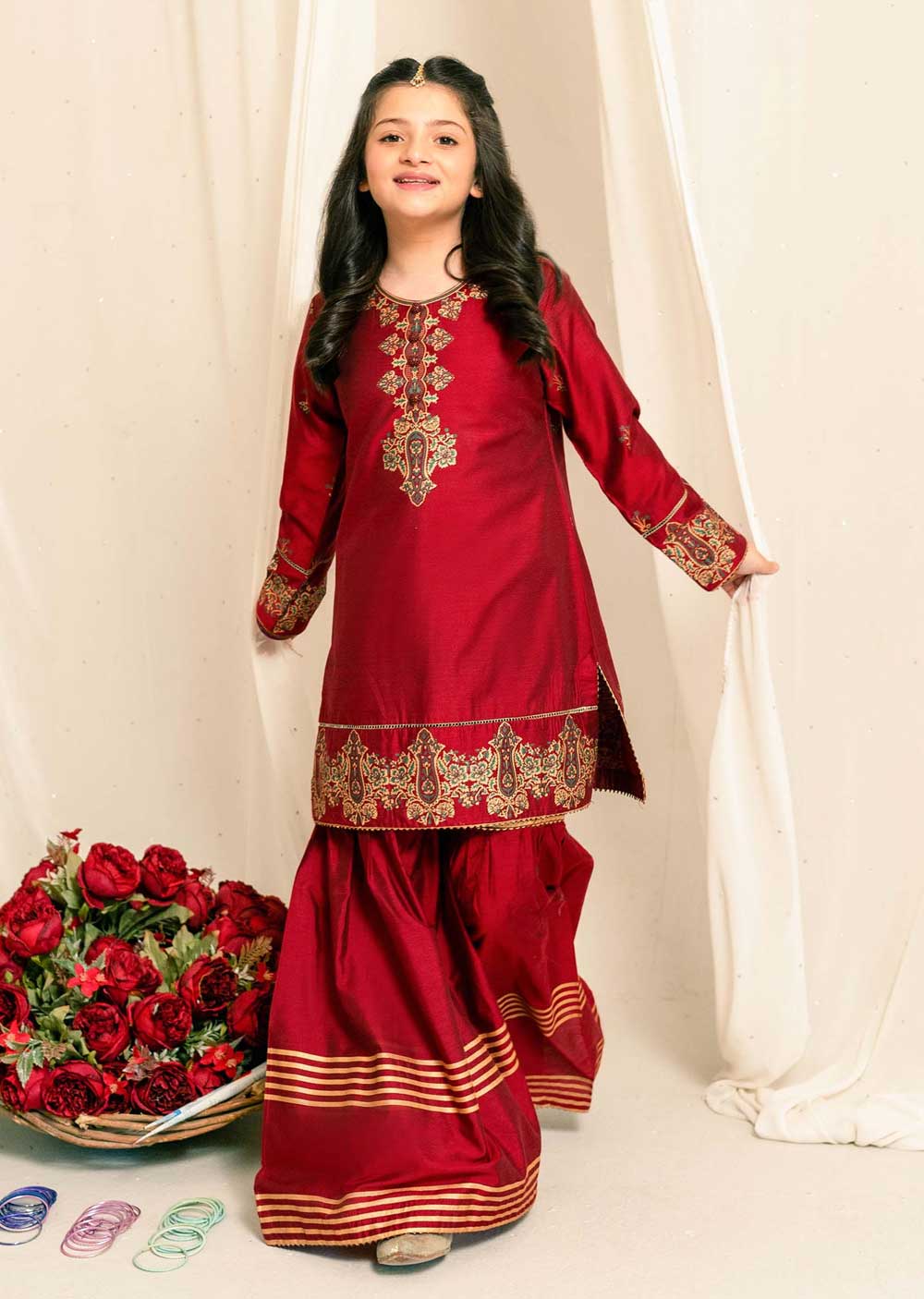 Ruby - Readymade - Kids Suit by Garnet 2022 - Memsaab Online