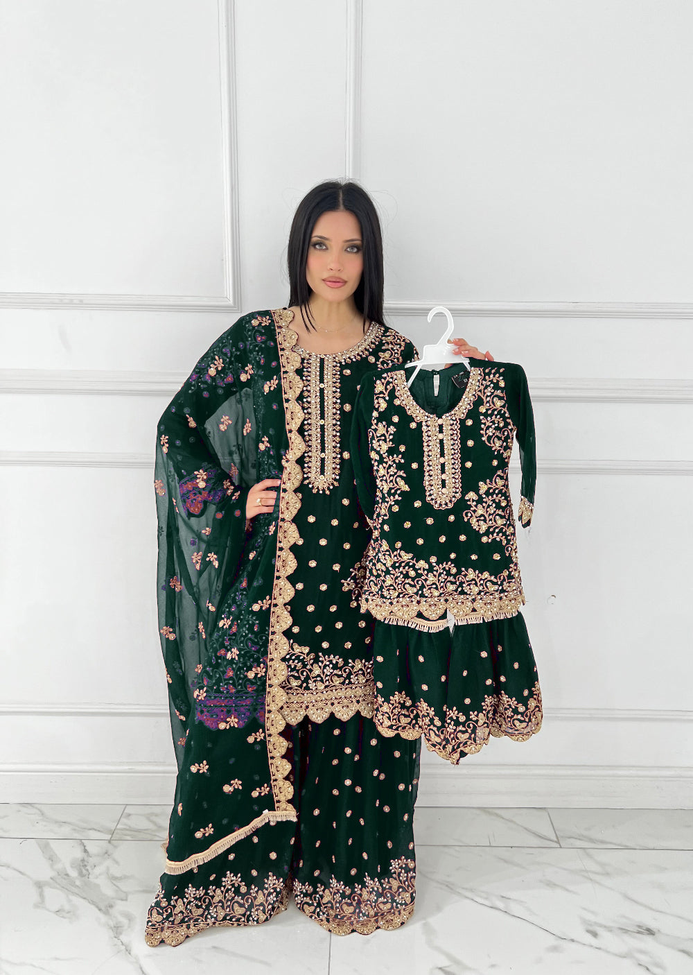 Shaz1817 - Readymade - Chiffon - Mummy n Me Outfit - Memsaab Online