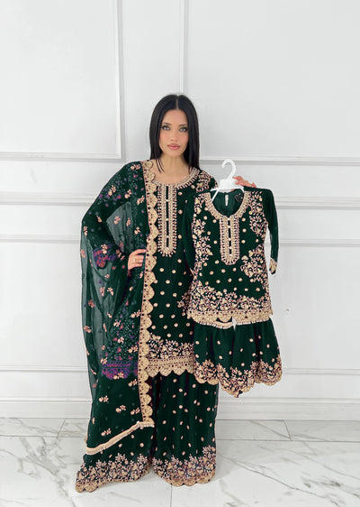 Shaz1817 - Readymade - Chiffon - Mummy n Me Outfit - Memsaab Online