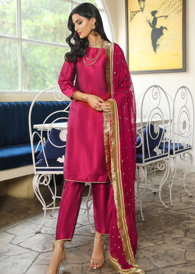 SRB105 - SADA BAKSH -HOT PINK Sehrish.B Designer - Memsaab Online