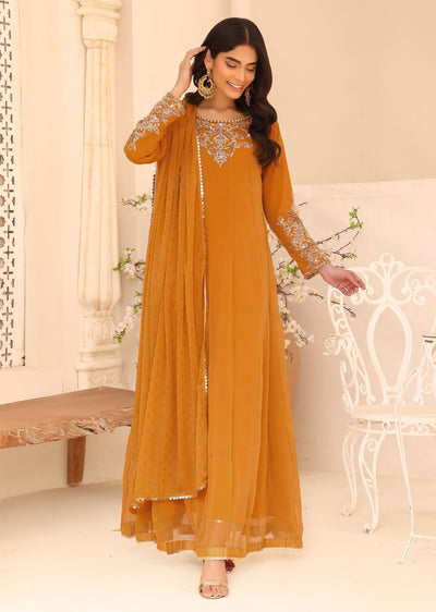 SRB902 Lareza Orange Maxi by Sehrish B - Memsaab Online