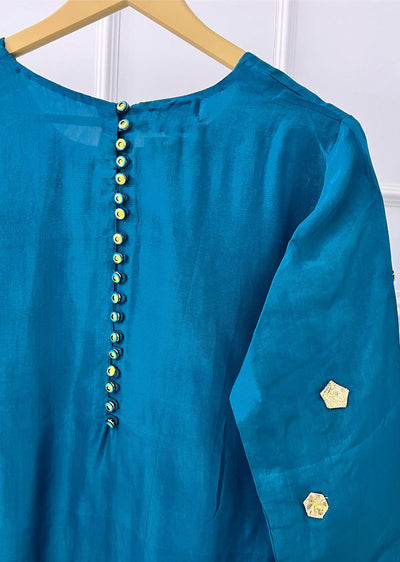 SRB1221 - Rubab - Teal- Sehrish.B Designer - Memsaab Online