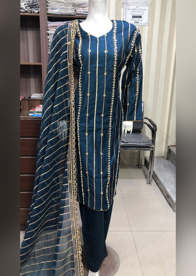 BP1205 Teal Mummy & Me Linen Suit - Memsaab Online