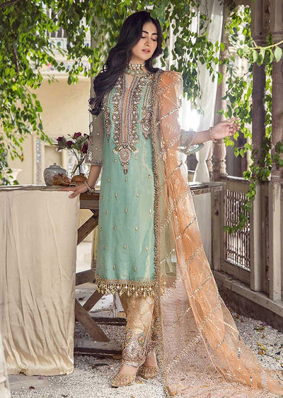 P-237 - Turquoise - Readymade - Khuda Baksh Creations 2024 - Memsaab Online