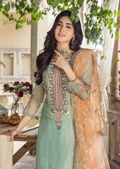 P-237 - Turquoise - Readymade - Khuda Baksh Creations 2024 - Memsaab Online