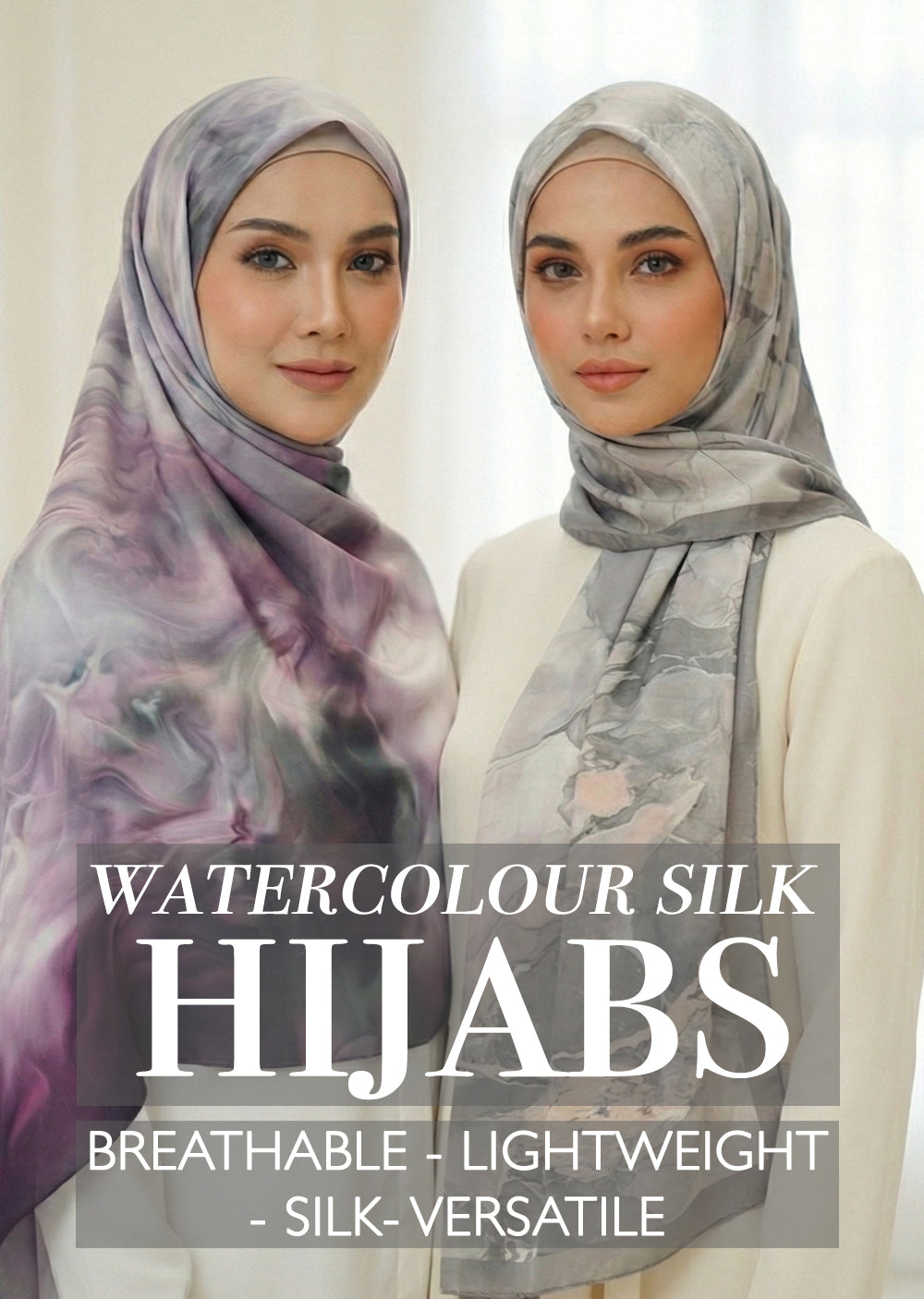 NA-142 Watercolour Silk MODAL Hijabs
