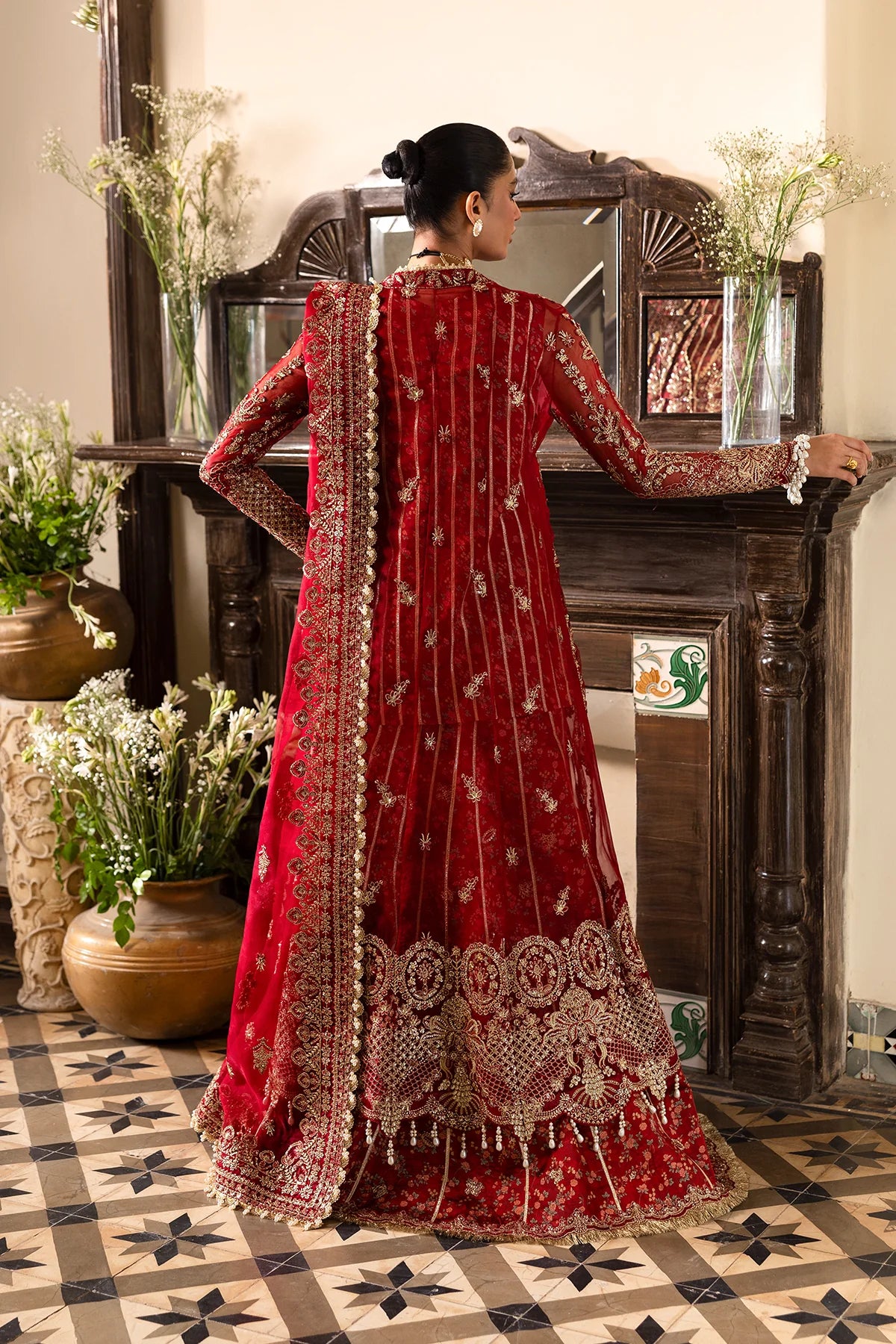 AWE-25-VL-02 Unstitched Tearose-DASTAN GOI'2025 - Memsaab Online