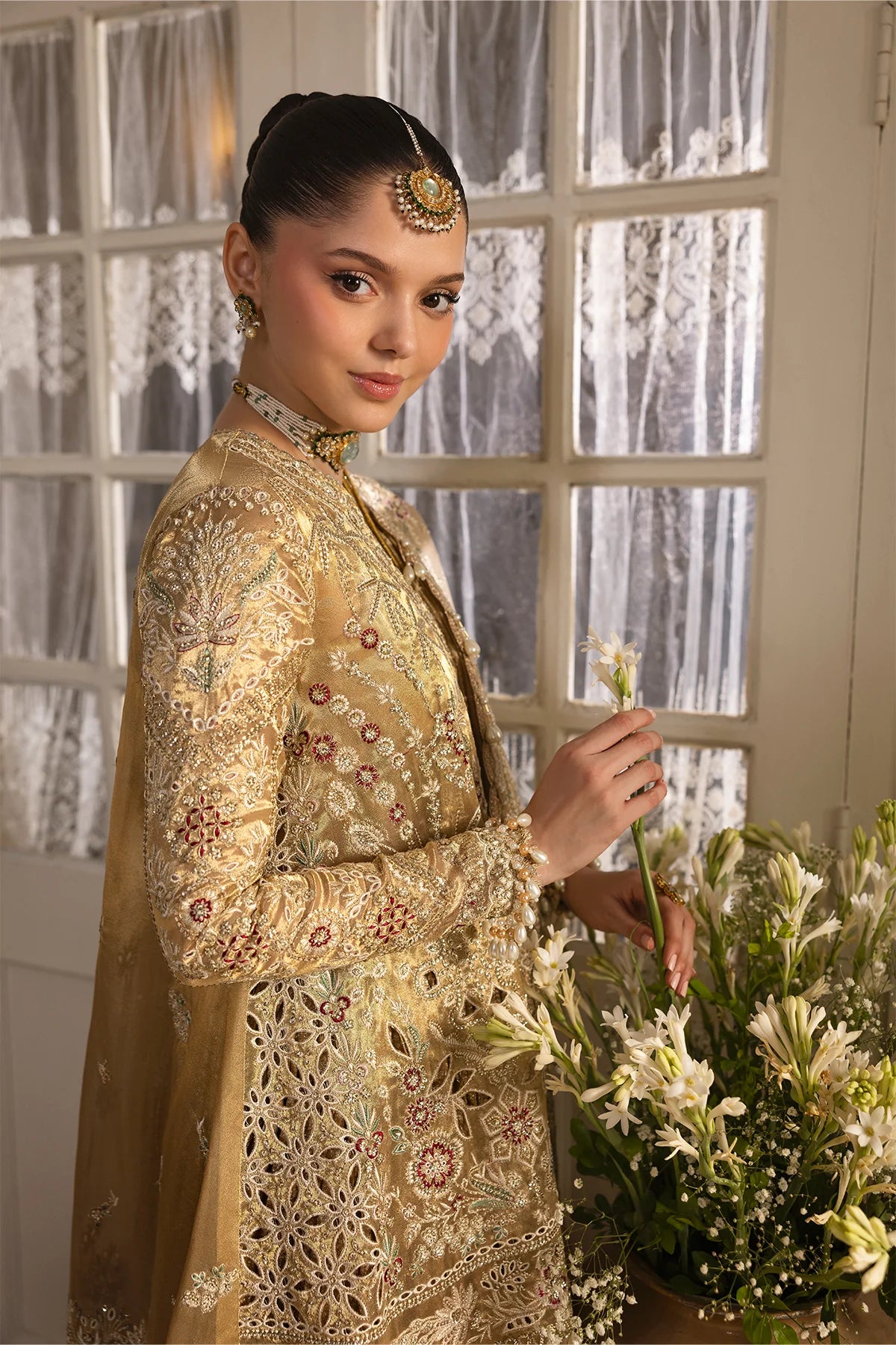AWE-25-VL-03 Unstitched Goldveil-DASTAN GOI'2025 - Memsaab Online