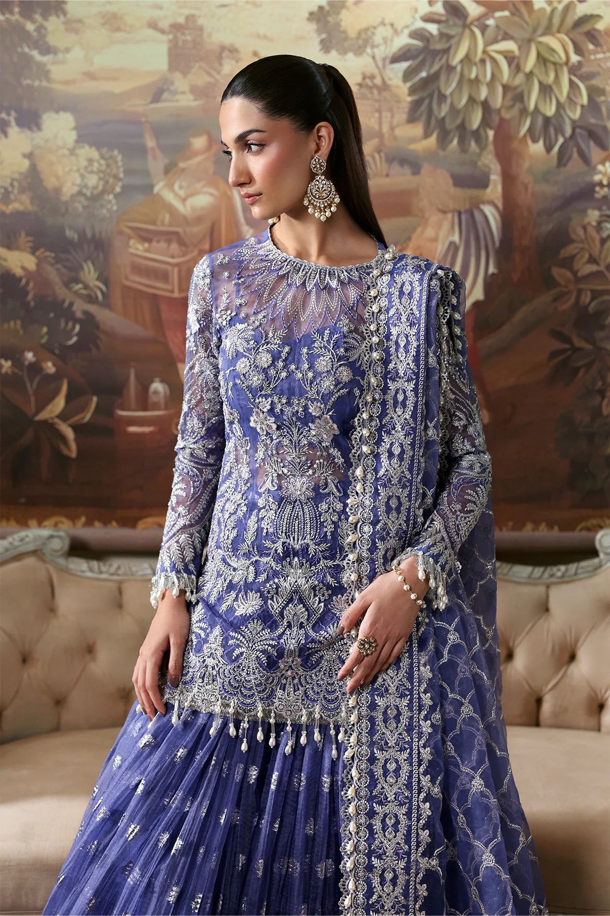 AWE-25-VL-09 Unstitched Bloomveil-DASTAN GOI'2025 - Memsaab Online