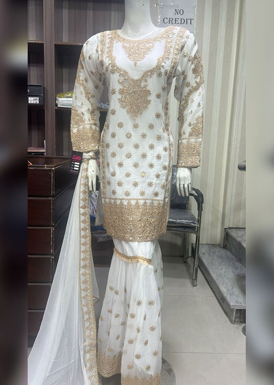 BPH-03 - White - Readymade Posh Suit 2024 - Memsaab Online