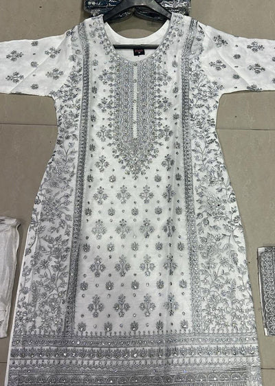 BP1206 - White - Readymade Posh Suit 2024 - Memsaab Online