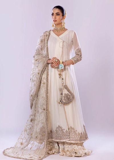 P-256 - Offwhite - Readymade - Basics by Khuda Baksh Creations 2024 - Memsaab Online