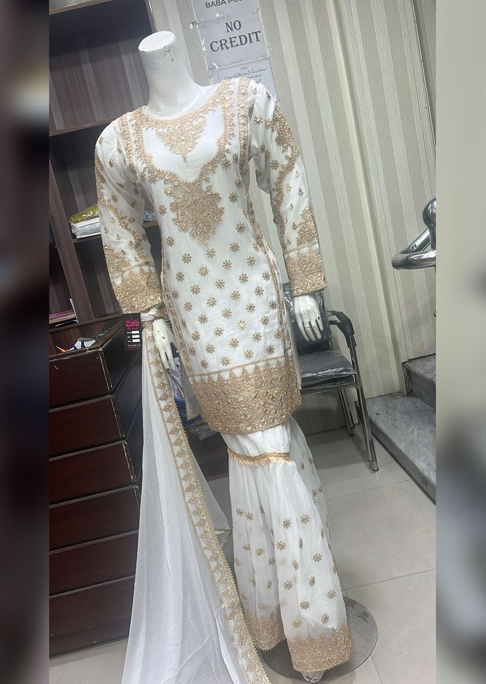 BPH-03 - White - Readymade Posh Suit 2024 - Memsaab Online