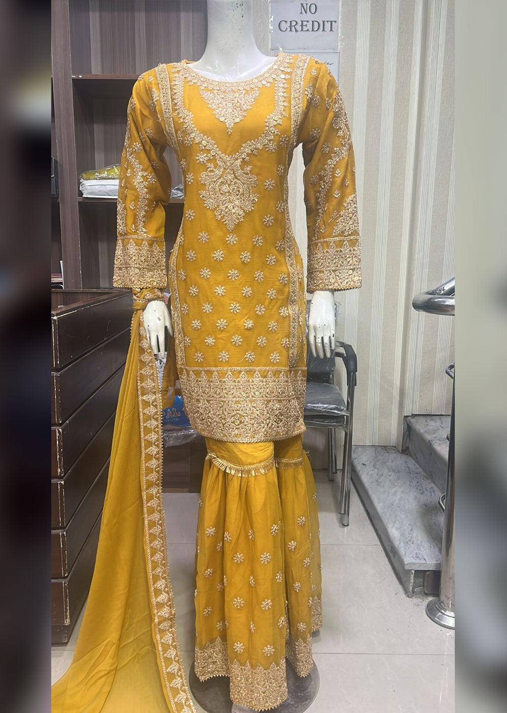 BPH-03 - Yellow - Readymade Posh Suit 2024 - Memsaab Online