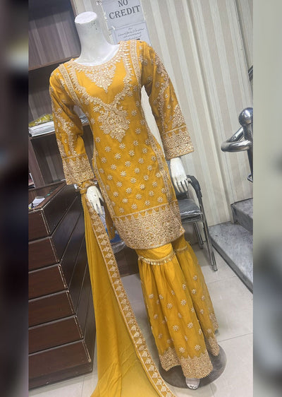 BPH-03 - Yellow - Readymade Posh Suit 2024 - Memsaab Online