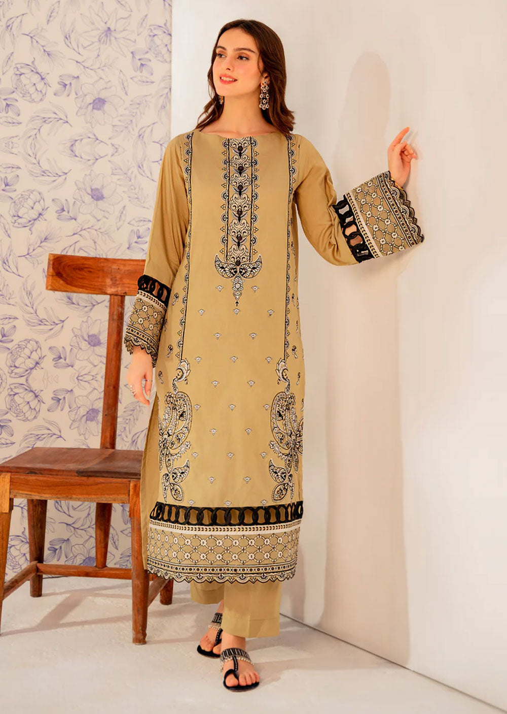 Zimil Readymade 2 Piece Cotton Lawn Suit - Memsaab Online