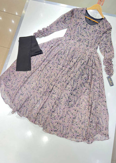 HK157 Readymade Georgette 2 Piece Dress - Memsaab Online