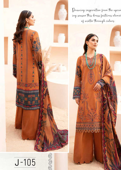 J-105 - Unstitched - Riwaj By Ramsha Winter Collection Vol 1 2023 - Memsaab Online