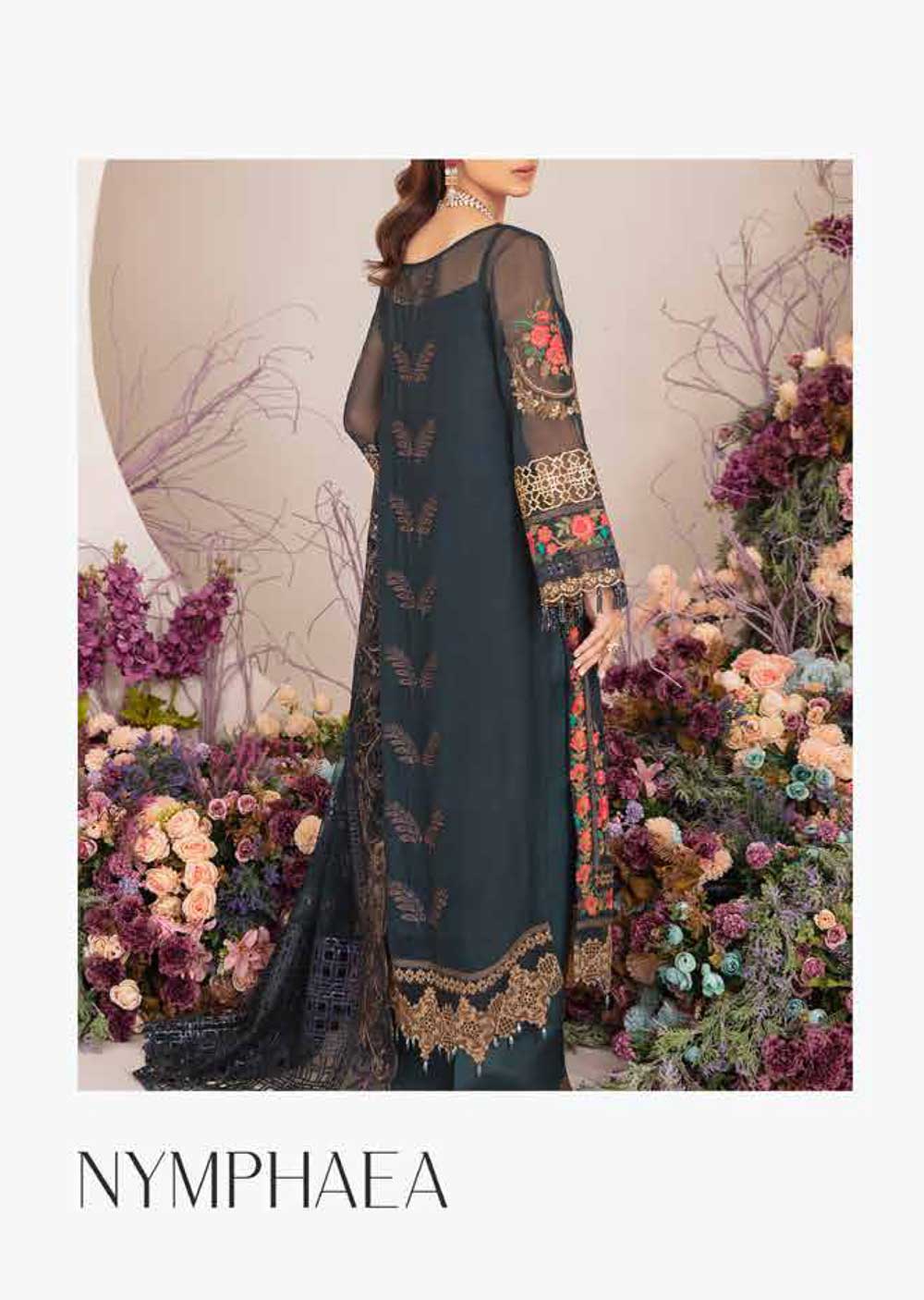 SR-1068 - Nymphaea - Readymade - Fluer Collection by Imrozia 2022 - Memsaab Online