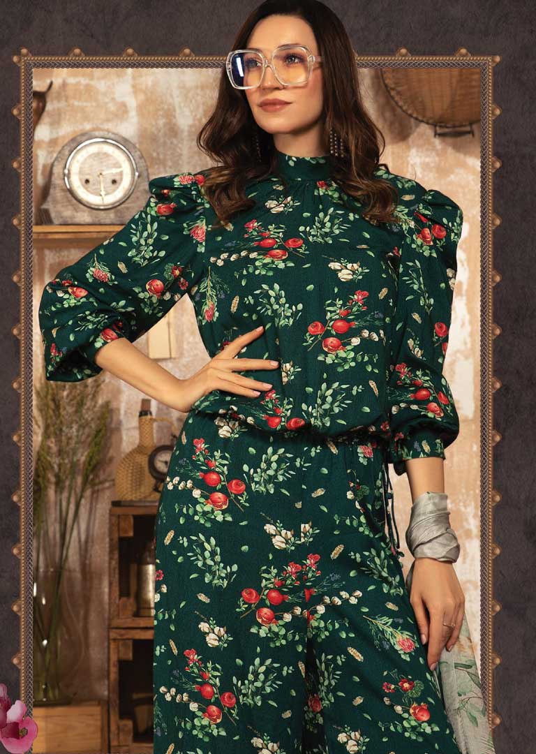 MB-110-A - Unstitched - M.Prints Winter Collection by Maria B 2021 - Memsaab Online