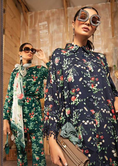 MB-110-B - Unstitched - M.Prints Winter Collection by Maria B 2021 - Memsaab Online