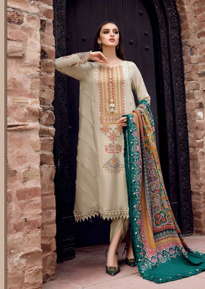 BSL-1610-A - Unstitched - Maria.B Winter Shawl Collection 2022 - Memsaab Online