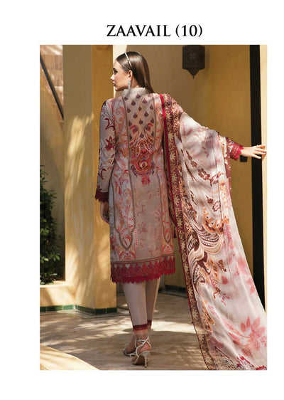 GML-10-R - Zaavail - Readymade - Gulaal Lawn Collection 2023 - Memsaab Online