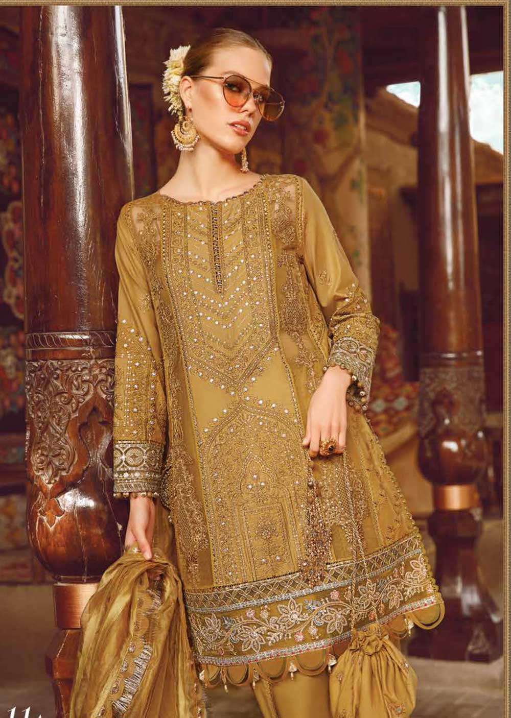 MLCB-11-A - Unstitched - Maria.B Voyage A Luxe Lawn Collection 2023 - Memsaab Online