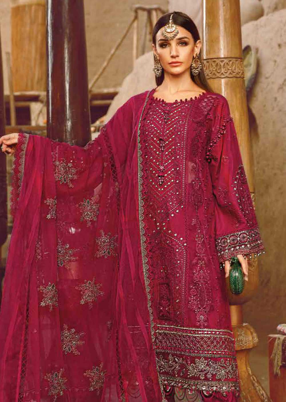MLCB-11-B - Unstitched - Maria.B Voyage A Luxe Lawn Collection 2023 - Memsaab Online