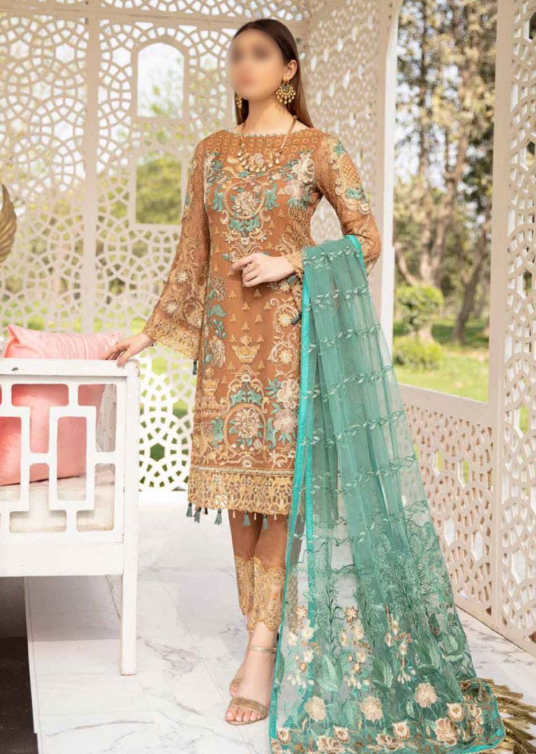 F-2012R - Readymade - Ramsha Luxury Chiffon Collection Vol 20 - Memsaab Online