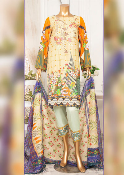JA12 Unstitched - Yaqoot - Karandi Suit by Javed Arts - Memsaab Online