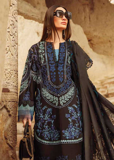 MLCB-12-B - Unstitched - Maria.B Voyage A Luxe Lawn Collection 2023 - Memsaab Online