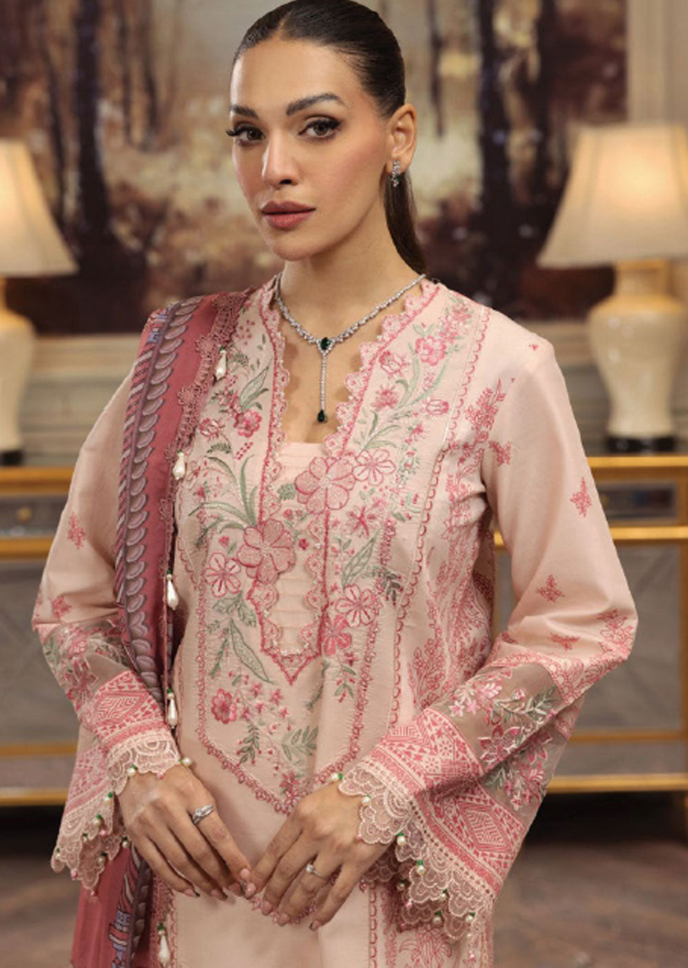 ANK-12 - Unstitched - Anaya Luxury Festive Collection by Kiran Chaudhry 2023 - Memsaab Online