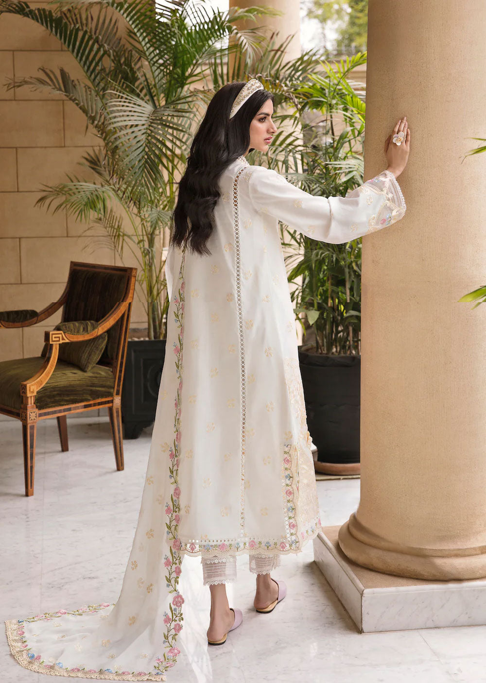 SBL-12 - Unstitched - Sablev Luxury Lawn Collection 2023 - Memsaab Online