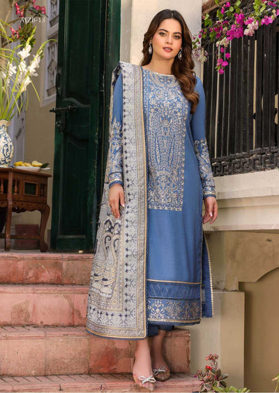 AJZB-13 - Unstitched - Zarq Barq Collection by Asim Jofa 2023 - Memsaab Online