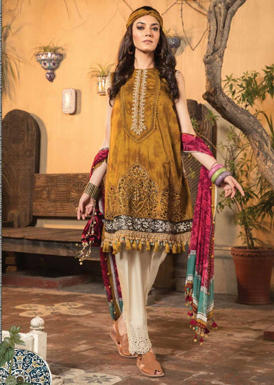 MAB-14-A - Unstitched - Maria.B Luxe Lawn Main Teri Aan Collection 2022 - Memsaab Online