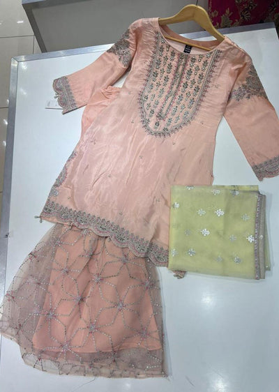 ZN1591 Pink Readymade Cotton Silk Suit - Memsaab Online