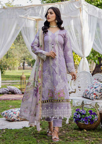 EAA-517 - Unstitched - Eshaisha Festive Lawn Embroidered Collection 2023 - Memsaab Online