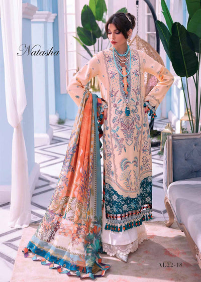 AL22-18 - Unstitched - Afsana Luxury Lawn Collection by Anaya Chaudhry - Memsaab Online